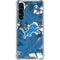 NFL Detroit Lions Tropical Print Galaxy S24 FE Clear Case